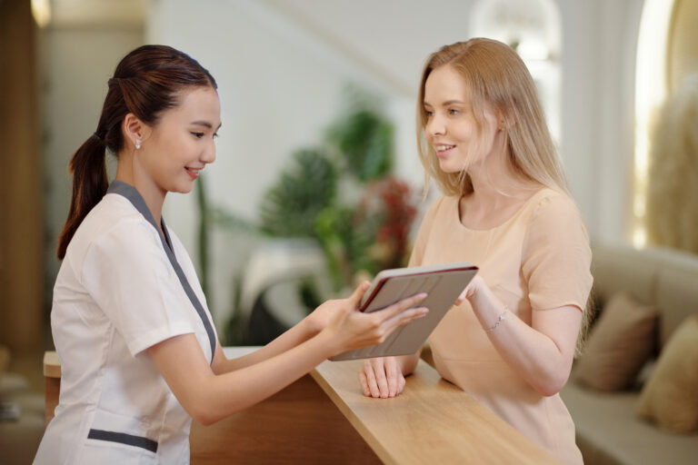 Receptionist Offering Procedure